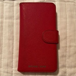 Michael Kors Saffiano Folio Phone Case Wallet